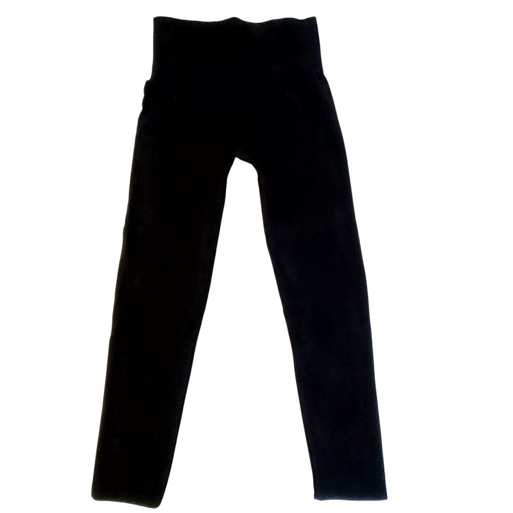 A New Day Seamless Cotton Blend High Waisted Leggings Elastic waistband XL Black